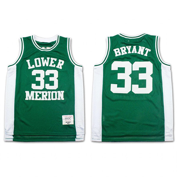 Men’s Lower Merion #33 Kobe Bryant Green High School Basketball Jersey