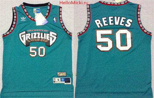 Men’s Memphis Grizzlies #50 Bryant Reeves ABA Hardwood Classics Green Throwback Swingman Jersey