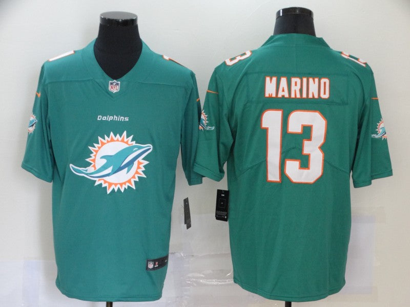Men’s Miami Dolphins Dan Marino #13 Green Jersey