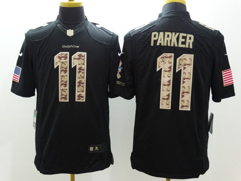 Men’s Miami Dolphins DeVante Parker #11 Black Jersey