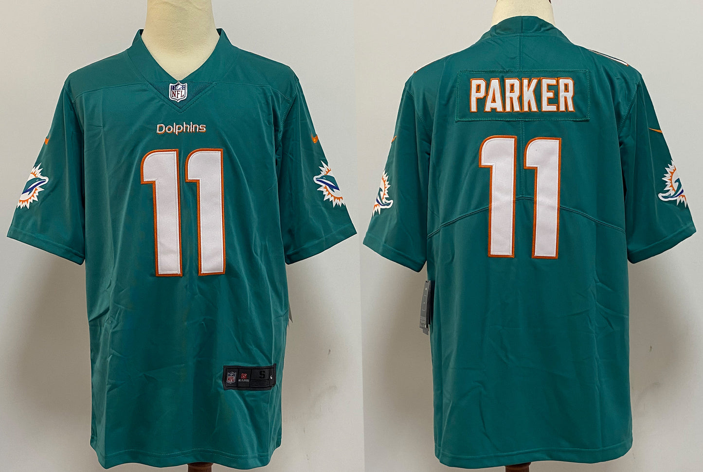 Men’s Miami Dolphins DeVante Parker #11 Green Aqua Jersey