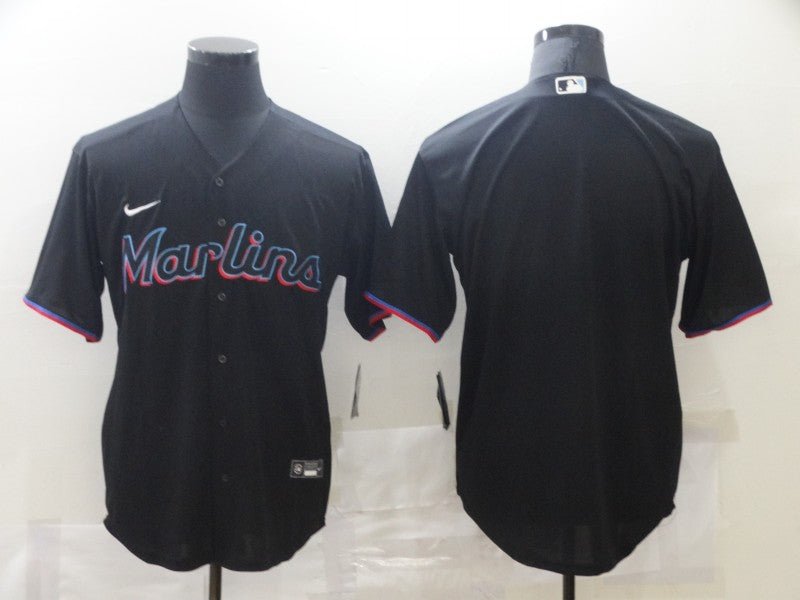 Men’s Miami Marlins Black Alternate Blank Jersey