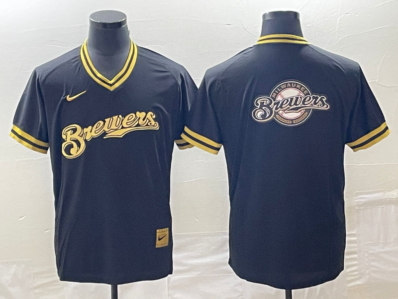 Men’s Milwaukee Brewers Black Team Jersey