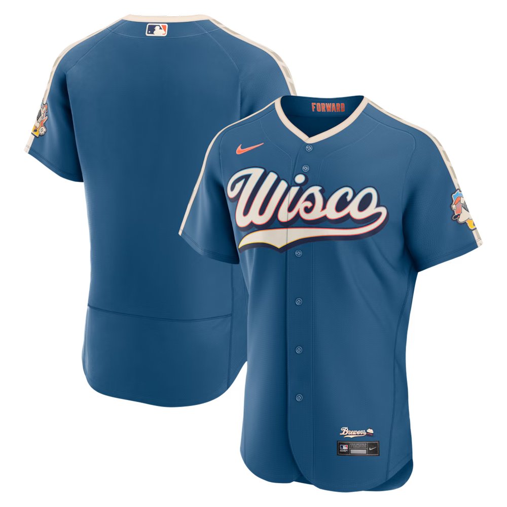 Men’s Milwaukee Brewers Nike Mineral Blue 2026 City Connect Authentic Jersey