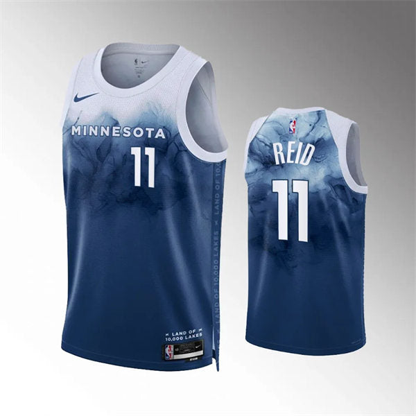 Men’s Minnesota Timberwolves #11 Naz Reid 2023-24 City Edition Jersey Predominantly Predominantly Blue