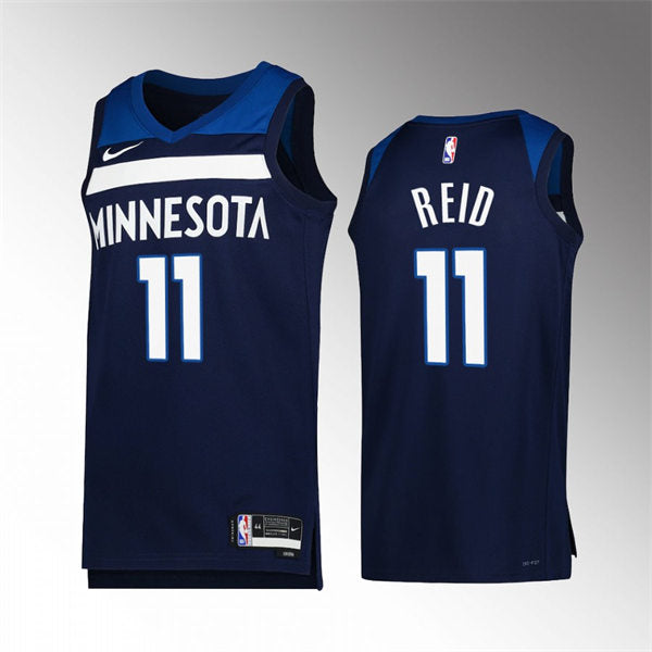 Men’s Minnesota Timberwolves #11 Naz Reid Navy Icon Edition Player Jersey