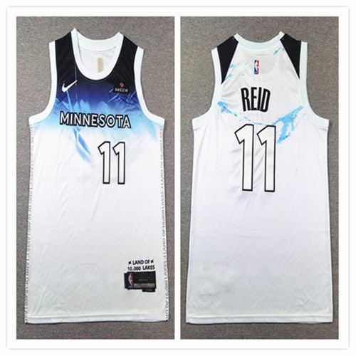 Men’s Minnesota Timberwolves #11 Naz Reid Nike White 2024-25 City Edition Swingman Jersey