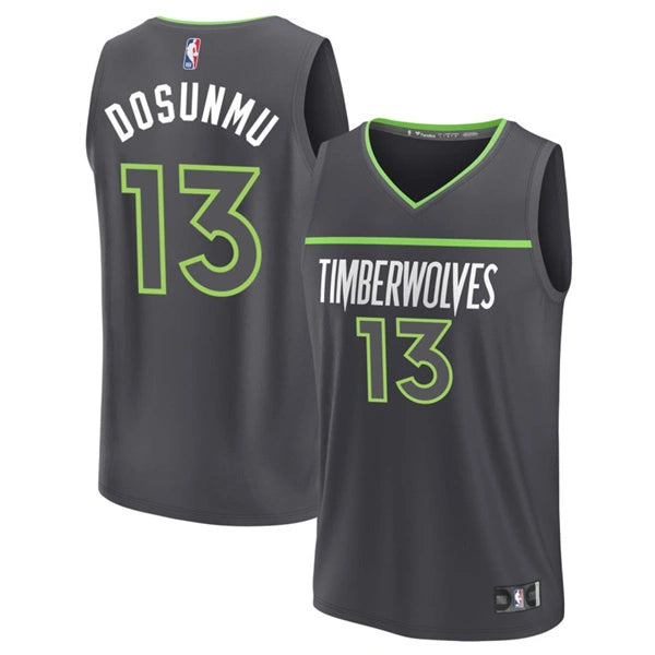 Men’s Minnesota Timberwolves #13 Ayo Dosunmu Anthracite Icon Edition Swingman Jersey