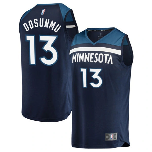 Men’s Minnesota Timberwolves #13 Ayo Dosunmu Navy Icon Edition Swingman Jersey