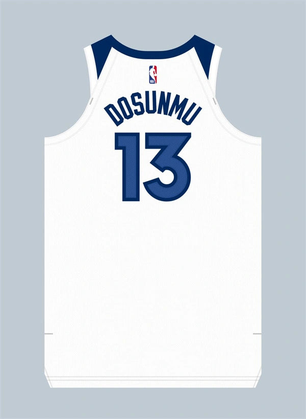 Men’s Minnesota Timberwolves #13 Ayo Dosunmu White Association Edition Swingman Jersey