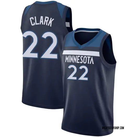 Men’s Minnesota Timberwolves #22 Jaylen Clark Navy Icon Edition Swingman Jersey
