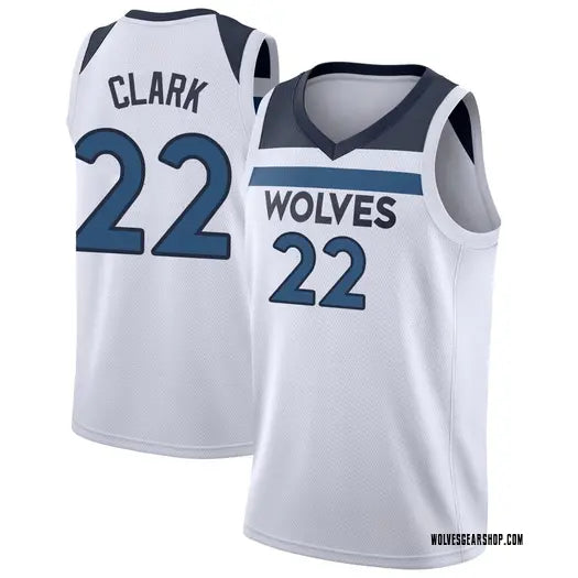 Men’s Minnesota Timberwolves #22 Jaylen Clark White Association Edition Swingman Jersey