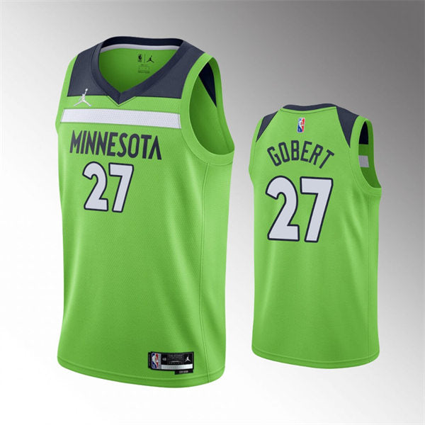 Men’s Minnesota Timberwolves #27 Rudy Gobert Green Statement Edition Jersey