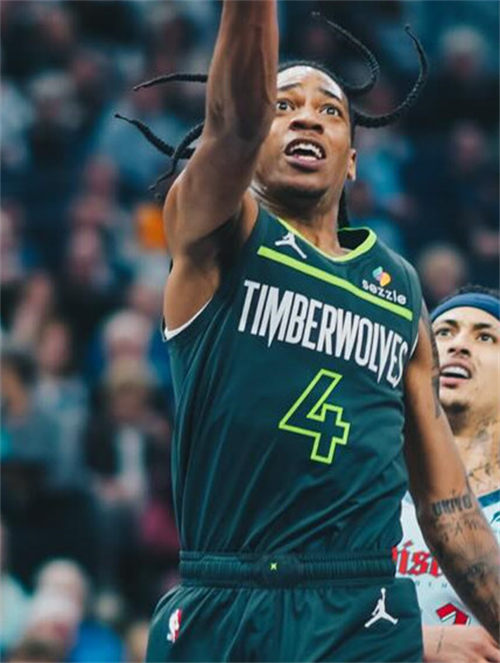 Men’s Minnesota Timberwolves #4 Rob Dillingham Charcoal Statement Editio Player Jersey