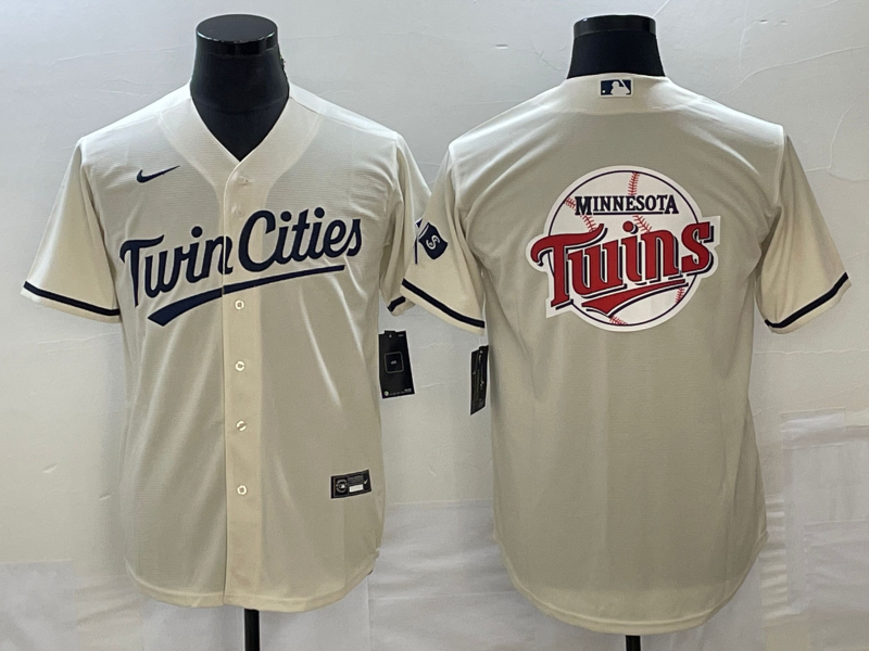 Men’s Minnesota Twins Beige Alternate Team Jersey