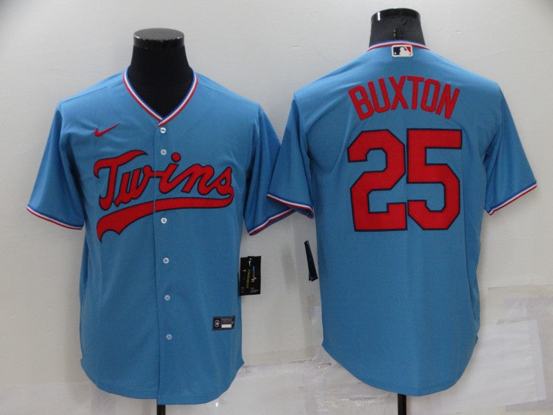 Men’s Minnesota Twins Byron Buxton #25 Blue Jersey