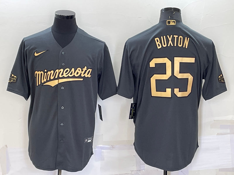 Men’s Minnesota Twins Byron Buxton #25 Gray Jersey