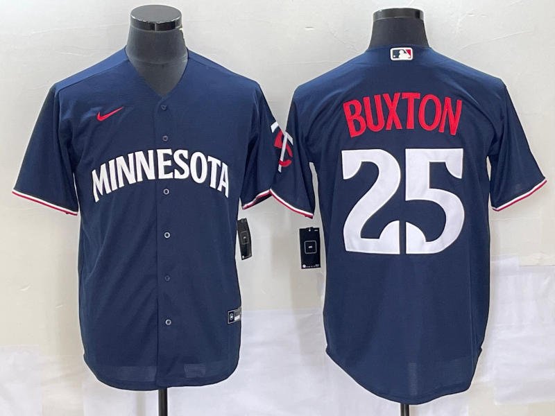 Men’s Minnesota Twins Byron Buxton #25 Navy Alternate Jersey