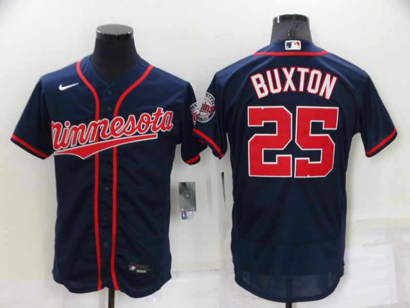 Men’s Minnesota Twins Byron Buxton #25 Navy Jersey