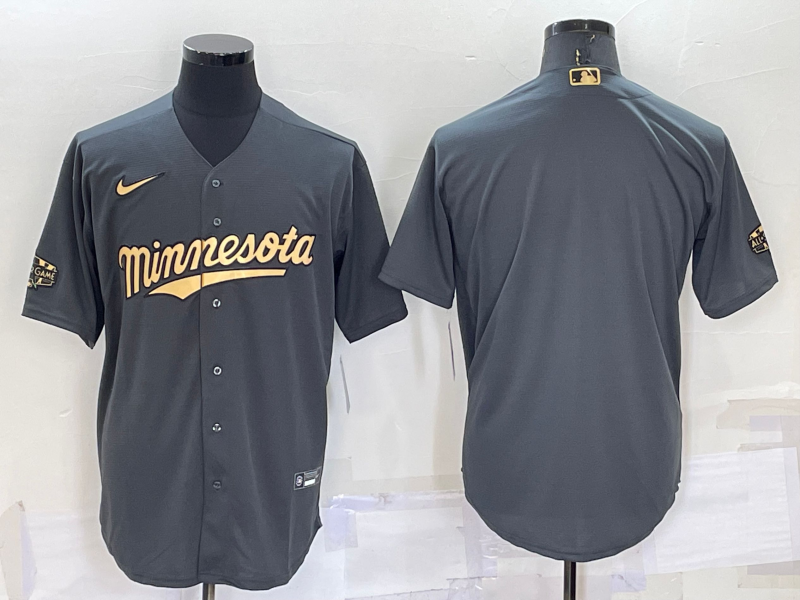 Men’s Minnesota Twins Dark Grey Blank Jersey