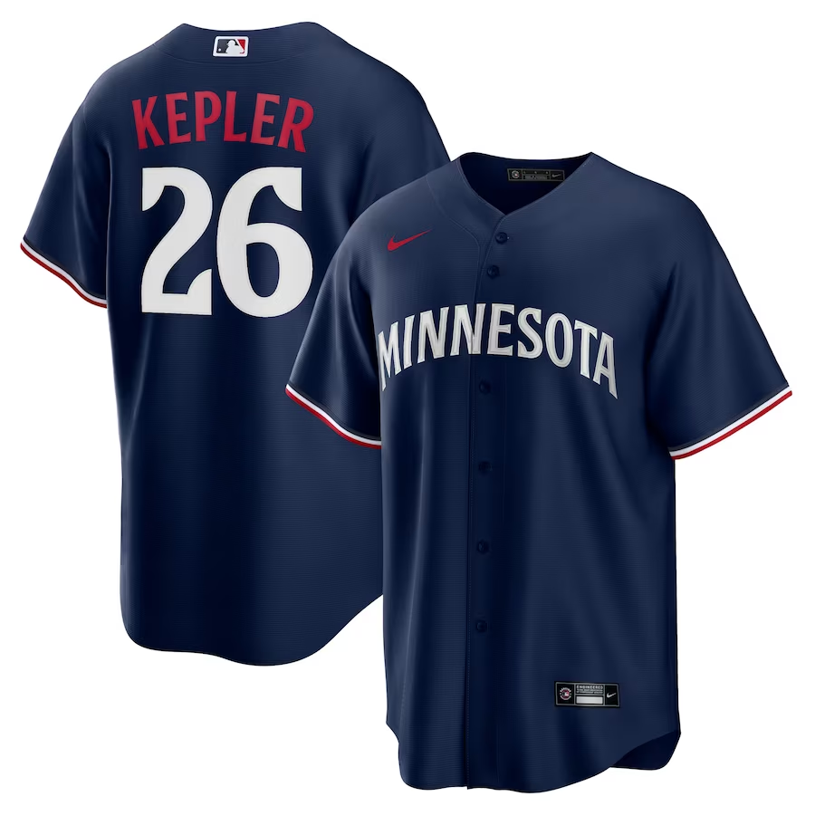 Men’s Minnesota Twins Max Kepler #26 Navy Alternate Jersey
