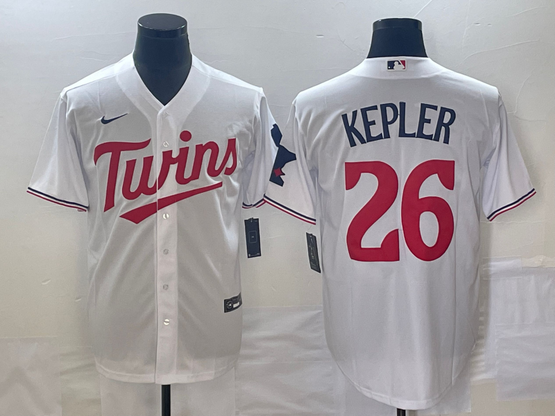Men’s Minnesota Twins Max Kepler #26 White Home Jersey