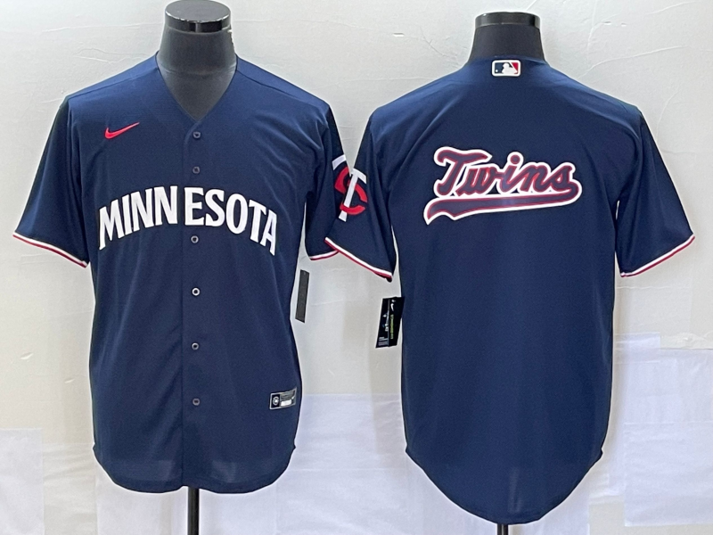 Men’s Minnesota Twins Navy Alternate Team Logo Jersey