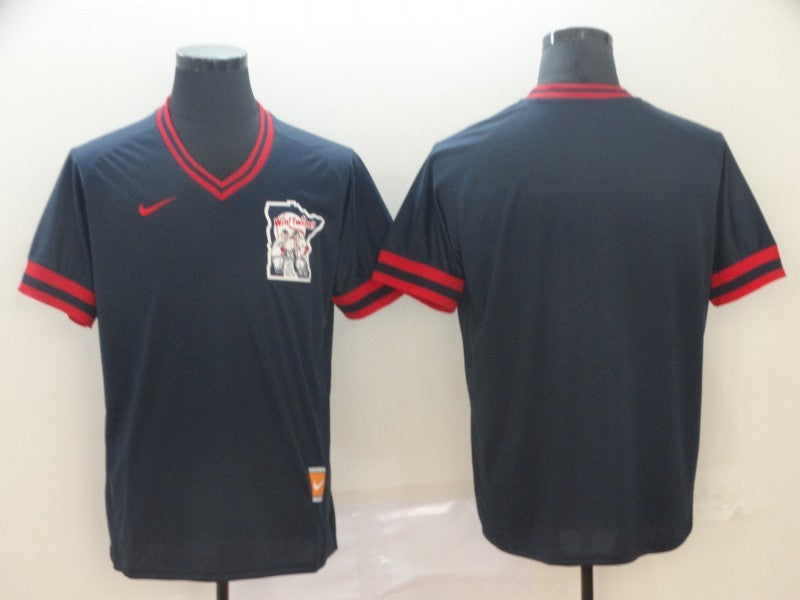 Men’s Minnesota Twins Navy Blank Jersey