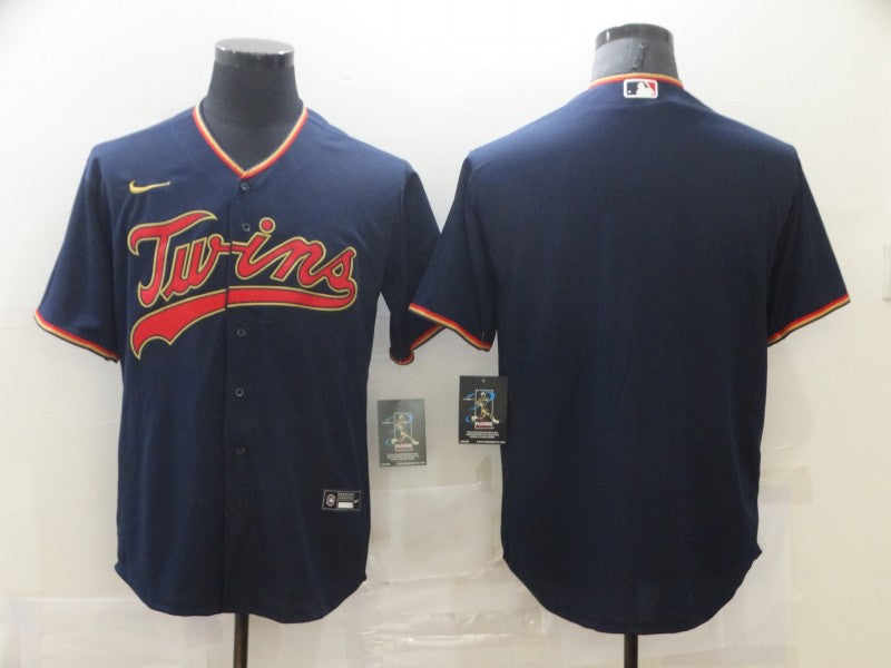 Men’s Minnesota Twins Navy Blank Jersey