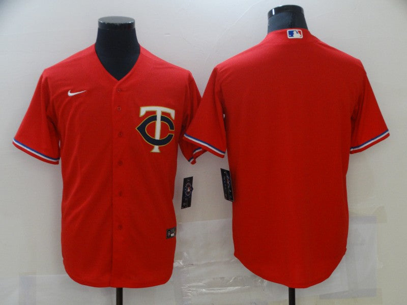 Men’s Minnesota Twins Red Alternate Team Blank Jersey