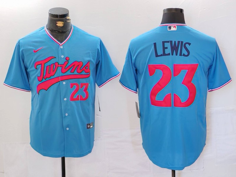 Men’s Minnesota Twins Royce Lewis #23 Blue Jersey