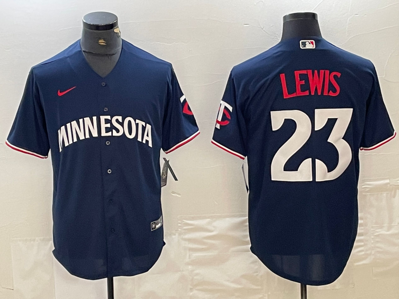 Men’s Minnesota Twins Royce Lewis #23 Navy Alternate Jersey