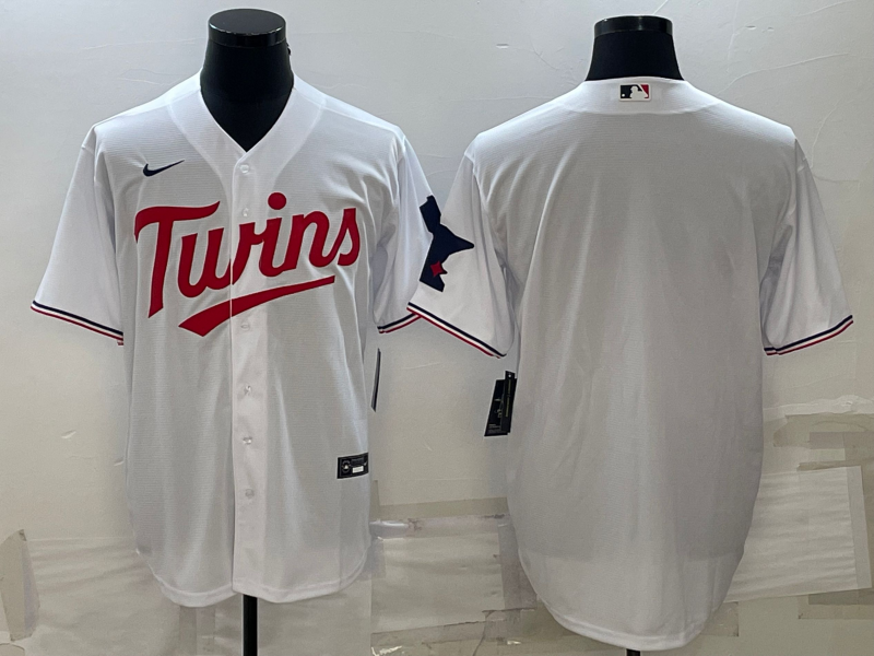 Men’s Minnesota Twins White Home Team Blank Jersey