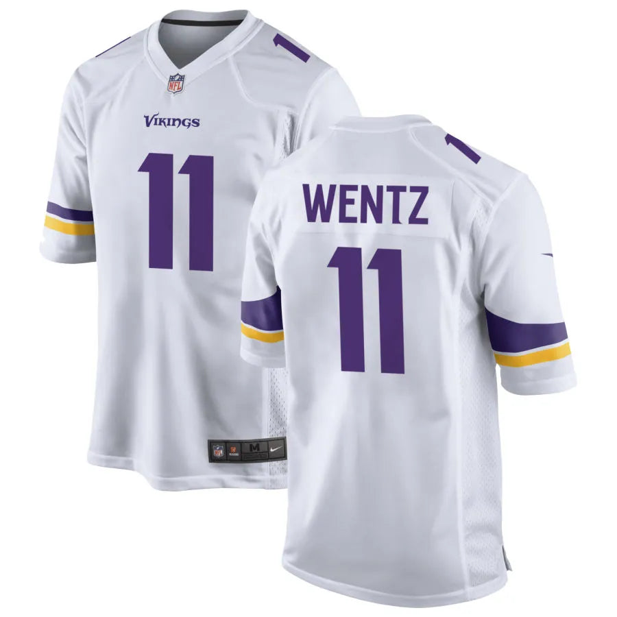 Men’s Minnesota Vikings #11 Carson Wentz Nike White F.U.S.E. Vapor Limited Jersey