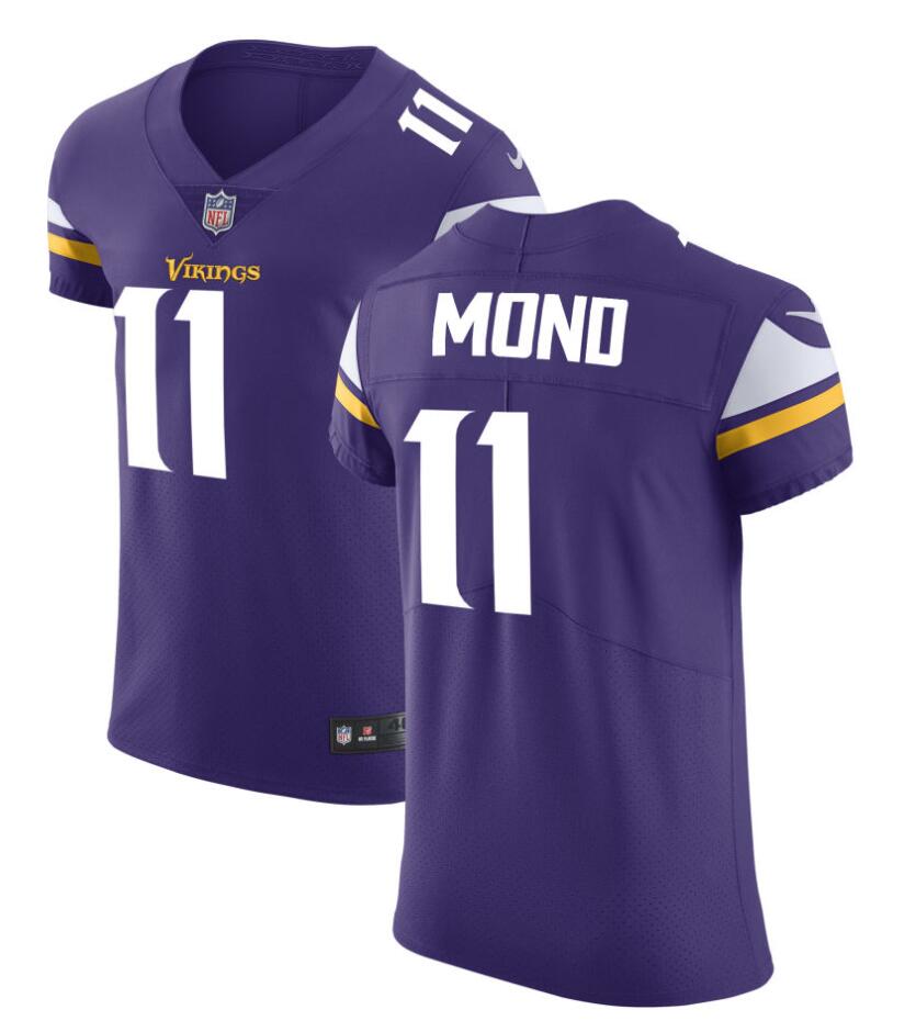 Men’s Minnesota Vikings #11 Kellen Mond Nike Purple Vapor Untouchable Limited Jersey