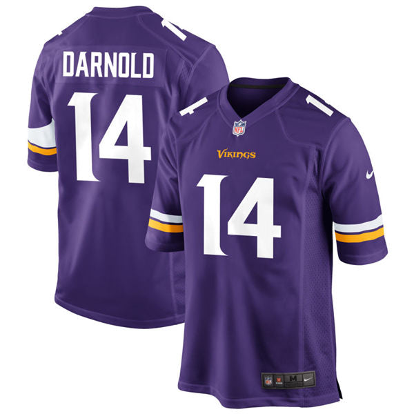 Men’s Minnesota Vikings #14 Sam Darnold Nike Purple Vapor Untouchable Limited Palyer Jersey