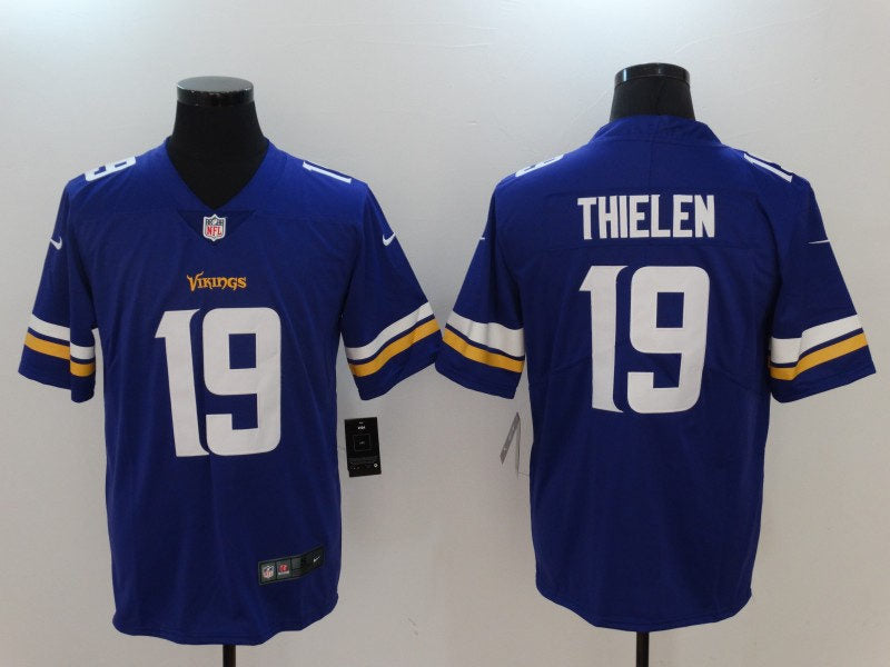 Men’s Minnesota Vikings #19 Adam Thielen Nike Purple Vapor Untouchable Limited JerseyJersey