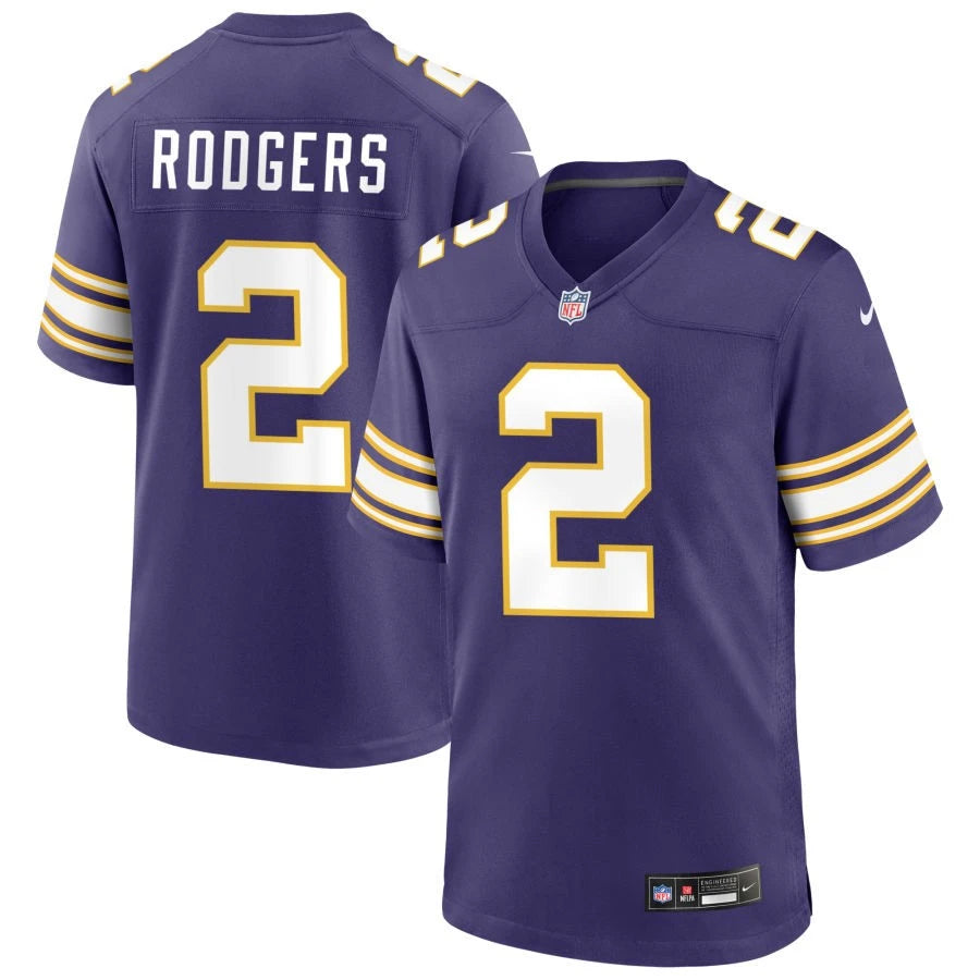 Men’s Minnesota Vikings #2 Isaiah Rodgers Nike Purple Classic F.U.S.E. Limited Jersey