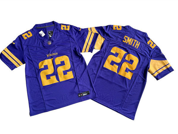 Men’s Minnesota Vikings #22 Harrison Smith Nike Purple NFL Color Rush 2023 F.U.S.E. Vapor Limited Jersey