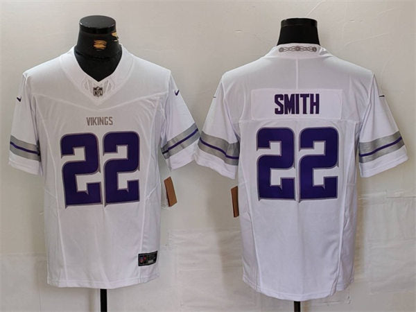 Men’s Minnesota Vikings #22 Harrison Smith Nike White Alternate Vapor F.U.S.E. Winter Warrior Limited Jersey