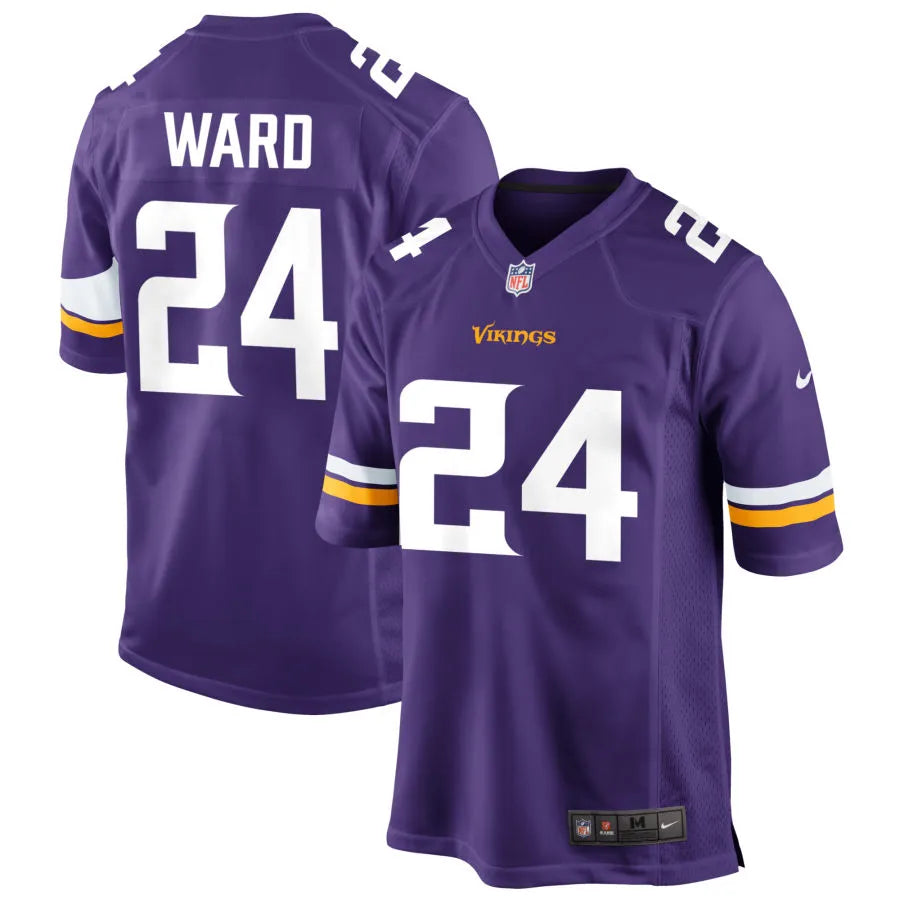 Men’s Minnesota Vikings #24 Jay Ward Nike Purple Vapor Untouchable Limited Palyer Jersey