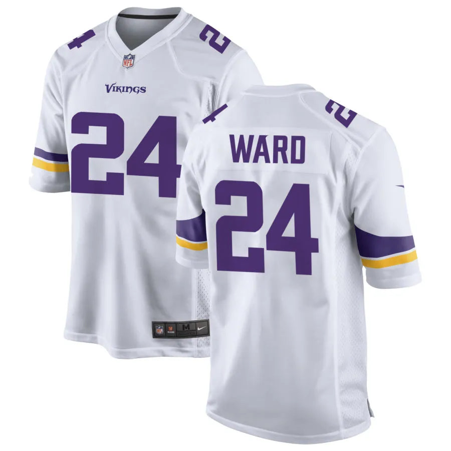 Men’s Minnesota Vikings #24 Jay Ward Nike White Vapor Untouchable Limited Palyer Jersey