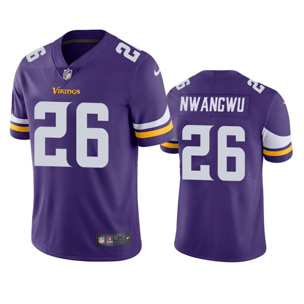 Men’s Minnesota Vikings #26 Kene Nwangwu Nike Purple Vapor Untouchable Limited Jersey