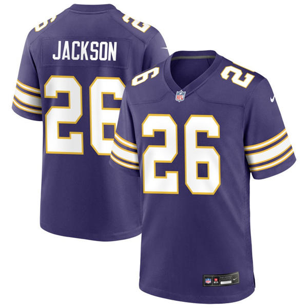 Men’s Minnesota Vikings #26 Theo Jackson Nike Purple Classic F.U.S.E. Limited Jersey