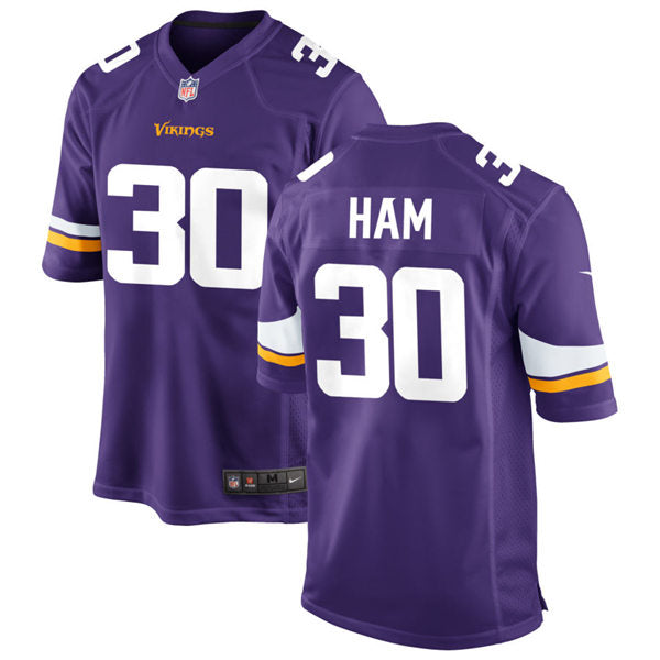 Men’s Minnesota Vikings #30 C.J. Ham Nike Purple Vapor Untouchable Limited Jersey