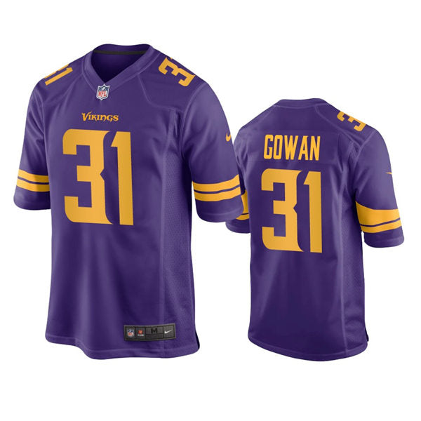 Men’s Minnesota Vikings #31 Tay Gowan Nike Purple Color Rush Vapor Untouchable Limited Jersey