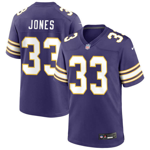 Men’s Minnesota Vikings #33 Aaron Jones Nike Purple Classic F.U.S.E. Limited Jersey