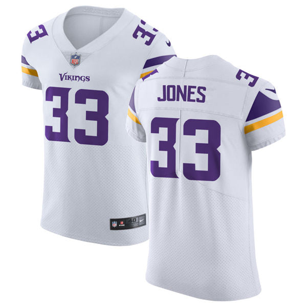Men’s Minnesota Vikings #33 Aaron Jones Nike White Vapor Untouchable Limited Palyer Jersey