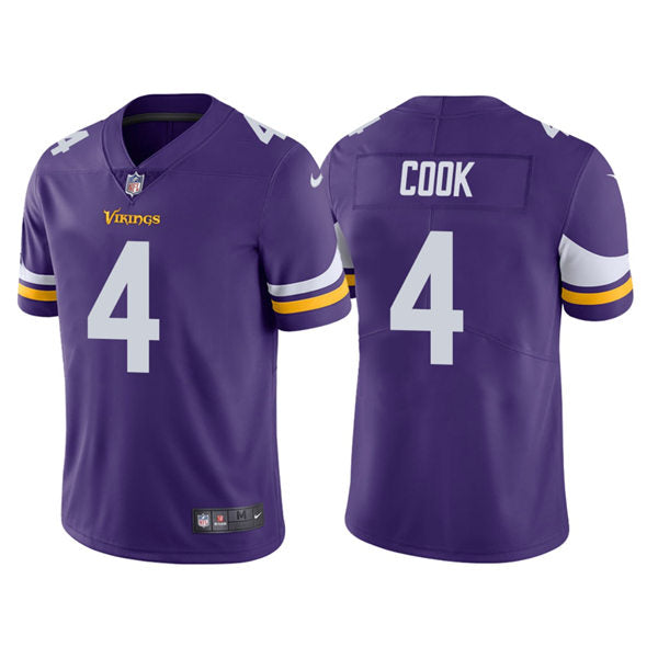 Men’s Minnesota Vikings #4 Dalvin Cook Nike Purple Vapor Untouchable Limited Jersey