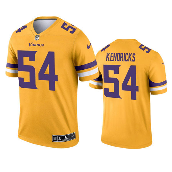 Men’s Minnesota Vikings #54 Eric Kendricks Nike Gold Inverted Limited Jersey